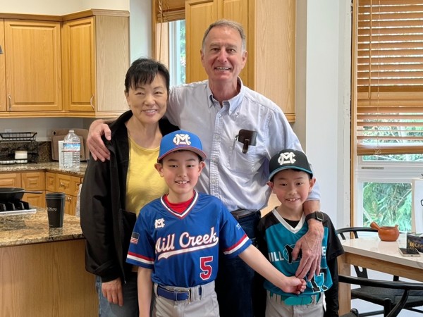 Clinton Carlisle, Director, Viewer Engineering with his family